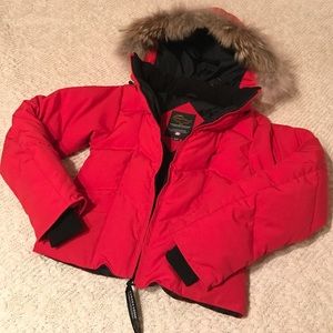 Canada Goose Down Fur Trim Jacket XS